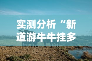 实测分析“新道游牛牛挂多少钱的(确实真的有挂)